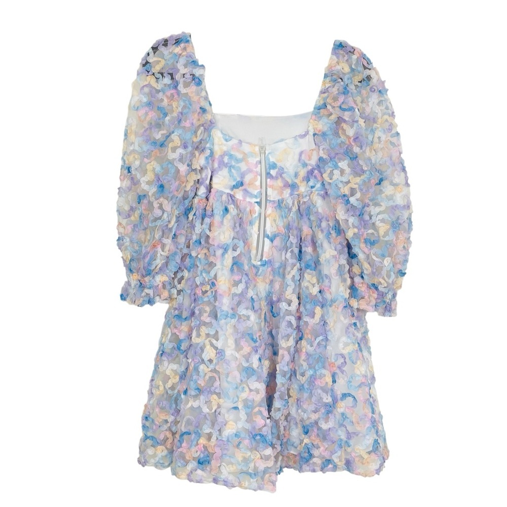 Storia 3D Floral Empire Mini Dress Size Small - Picture 12 of 13